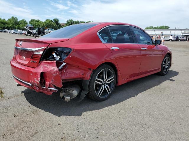 Sedans HONDA ACCORD 2017 Czerwony