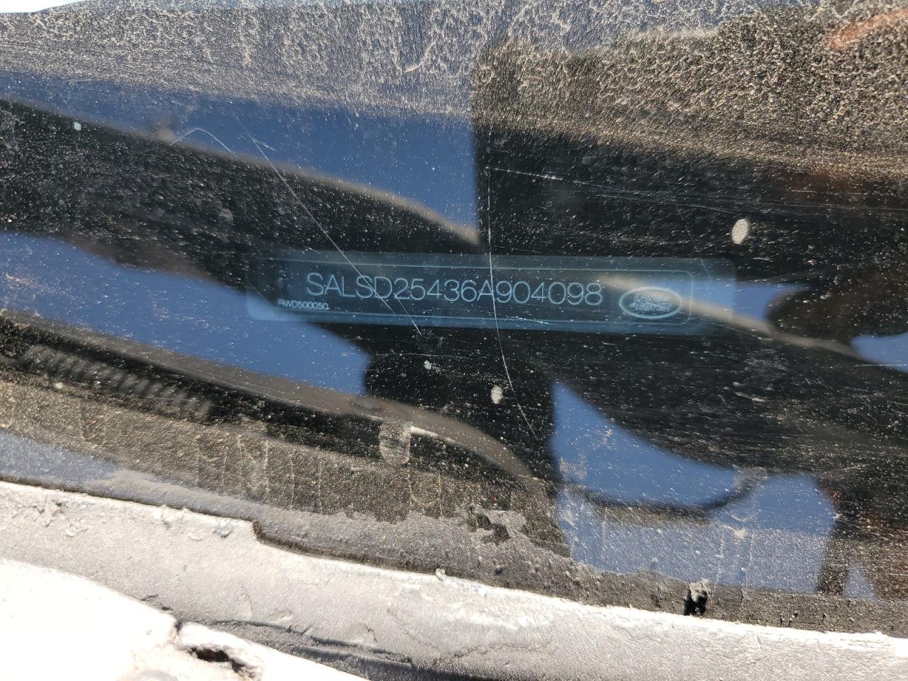 2006 Land Rover Range Rover Sport VIN: SALSD25436A904098 Lot: 61458355