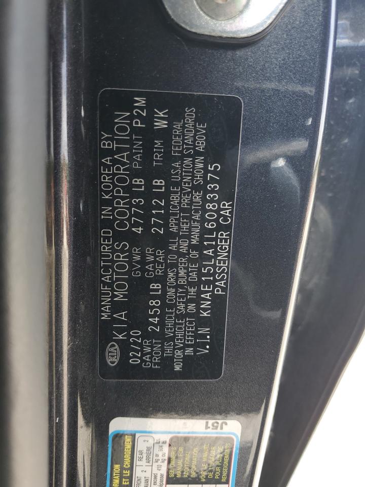 2020 Kia Stinger VIN: KNAE15LA1L6083375 Lot: 61042925
