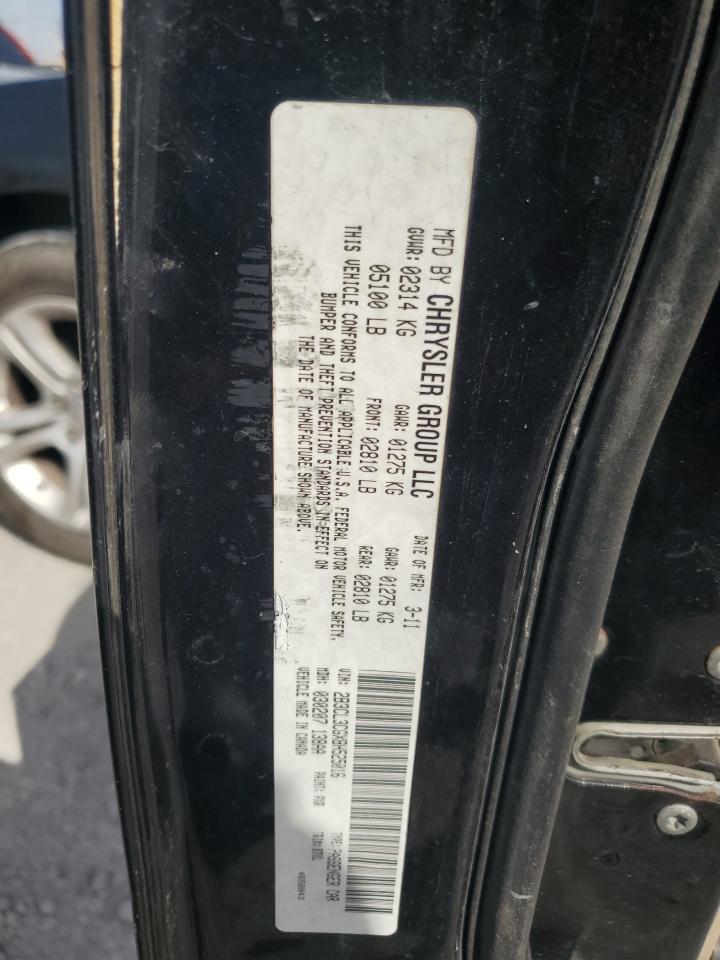2011 Dodge Charger VIN: 2B3CL3CGXBH525016 Lot: 62764035