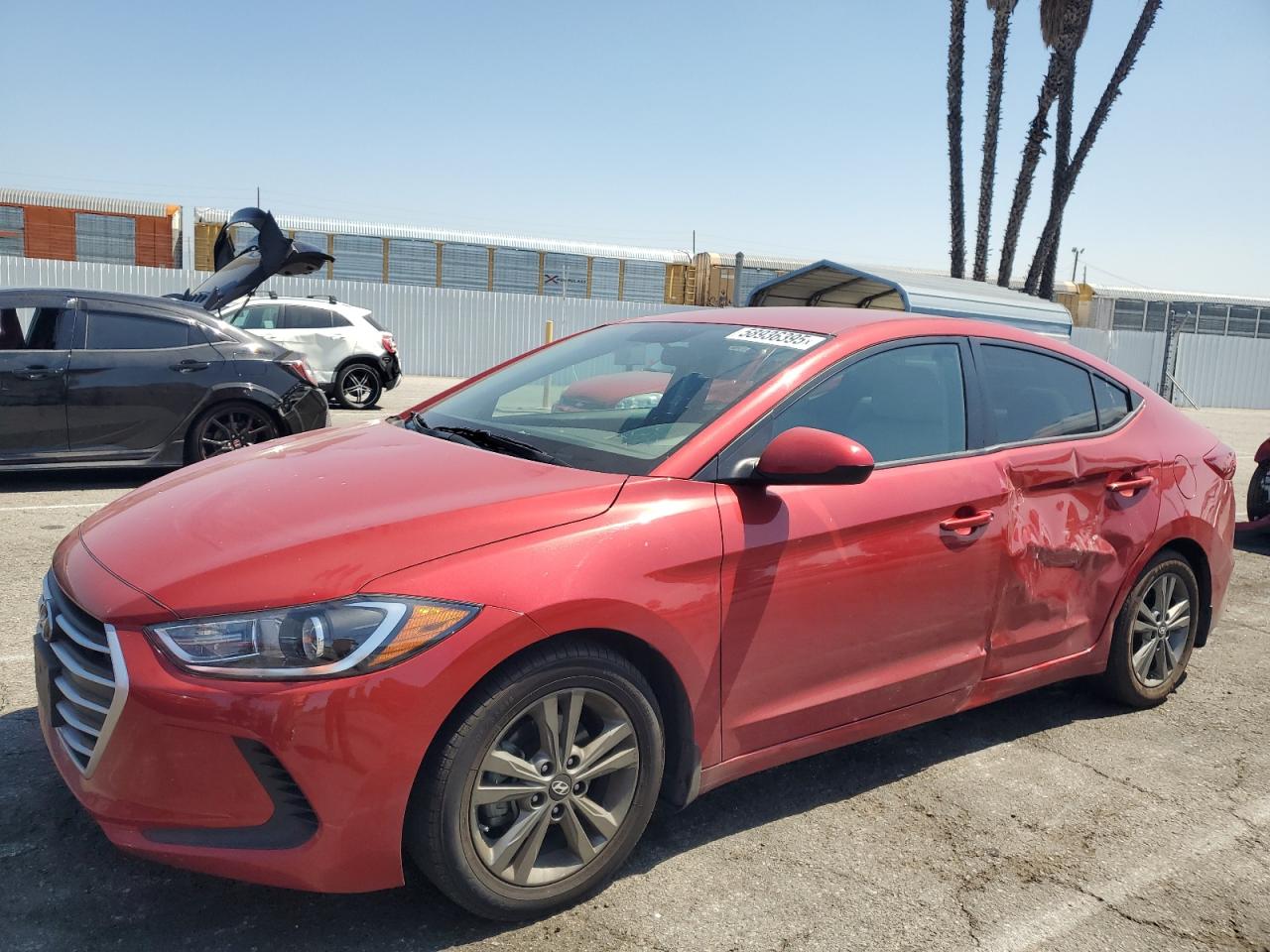 2018 Hyundai Elantra Sel იყიდება Van Nuys-ში, CA - Side
