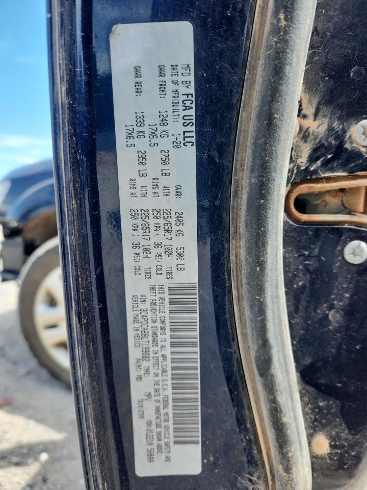 2020 Dodge Journey Se VIN: 3C4PDCAB8LT199682 Lot: 61764085
