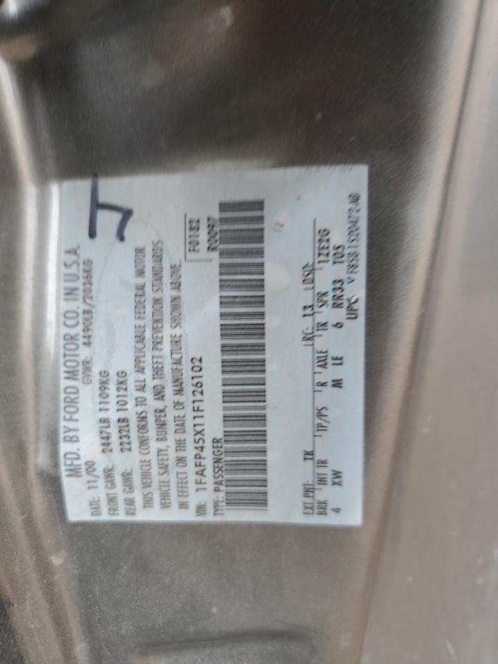 2001 Ford Mustang Gt VIN: 1FAFP45X11F126102 Lot: 59504075