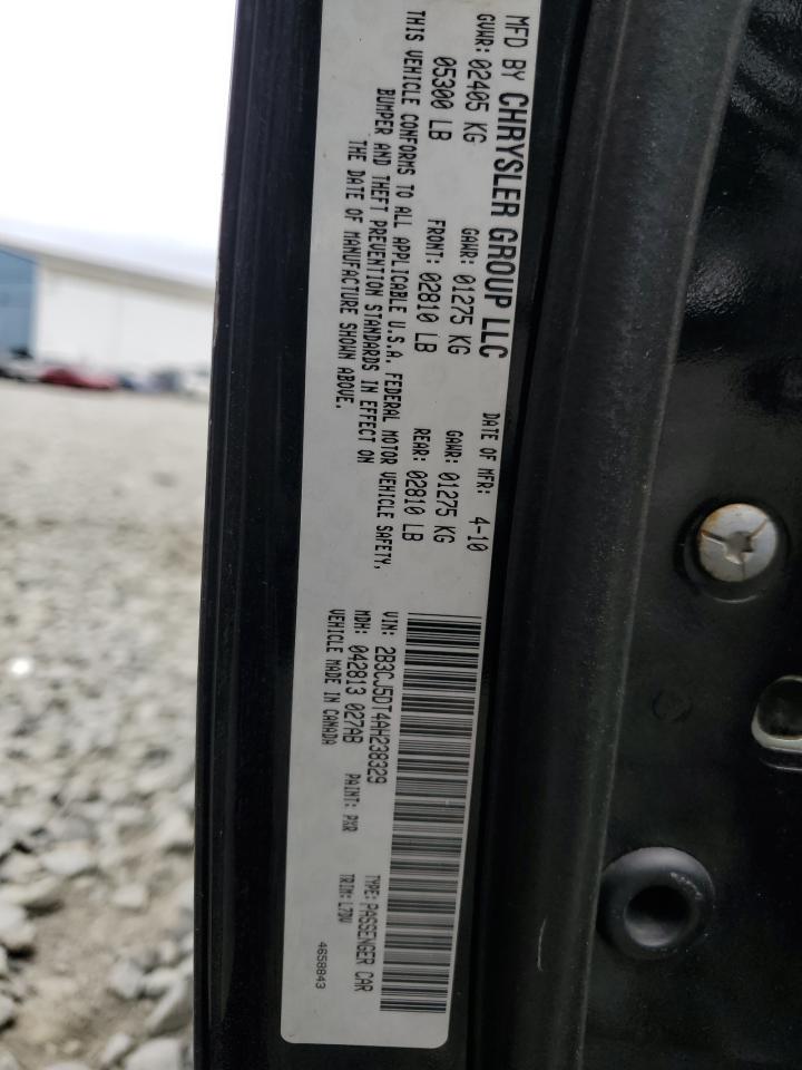 2010 Dodge Challenger R/T VIN: 2B3CJ5DT4AH238329 Lot: 62604705
