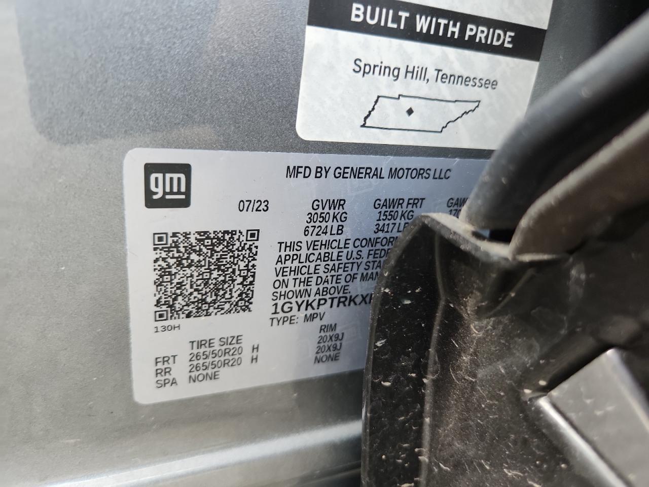 2024 Cadillac Lyriq Sport VIN: 1GYKPTRKXRZ103178 Lot: 59483895