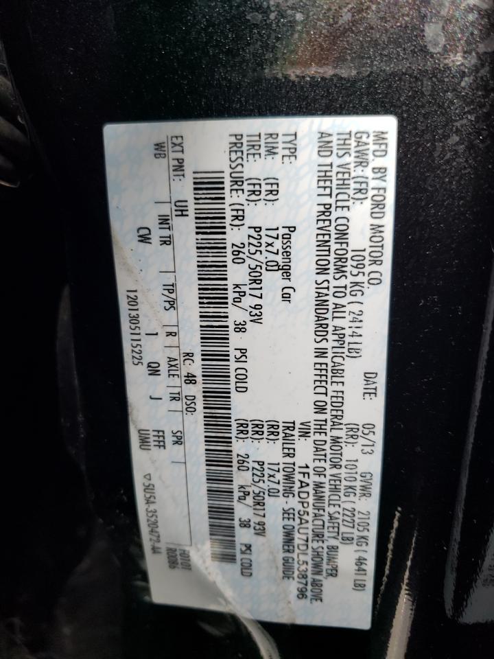 2013 Ford C-Max Se VIN: 1FADP5AU7DL538796 Lot: 70175984