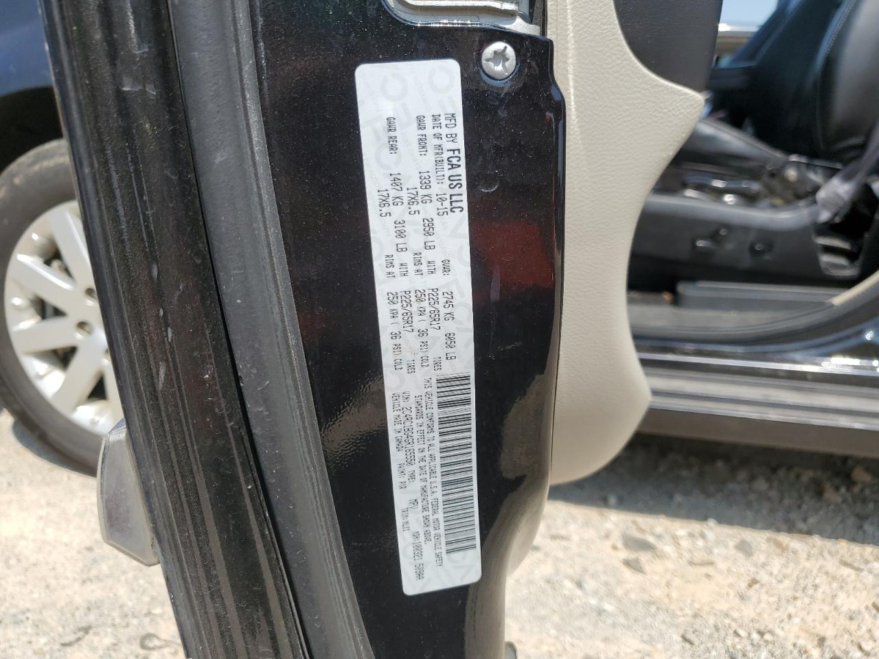 2016 Chrysler Town & Country Touring VIN: 2C4RC1BG4GR165550 Lot: 61234913