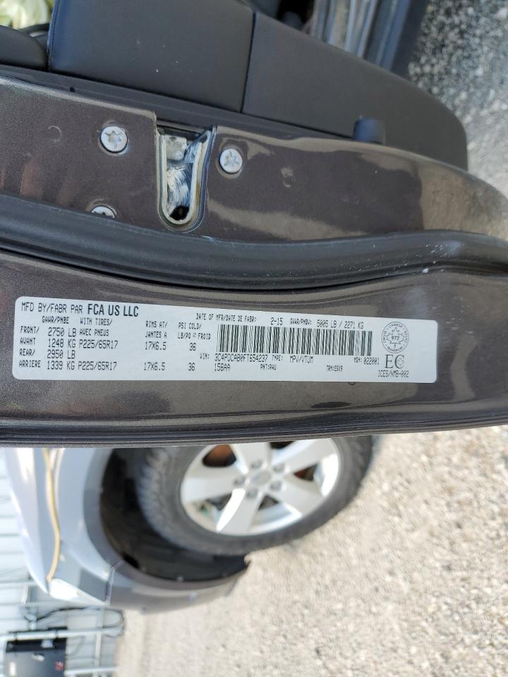 2015 Dodge Journey Se VIN: 3C4PDCAB0FT654237 Lot: 61558395