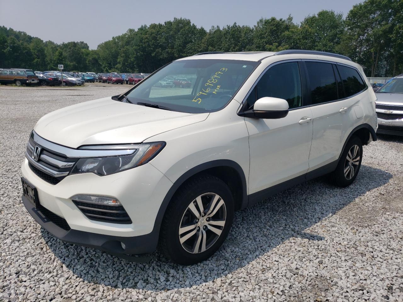 2017 Honda Pilot Exl VIN: 5FNYF6H55HB044593 Lot: 59698993