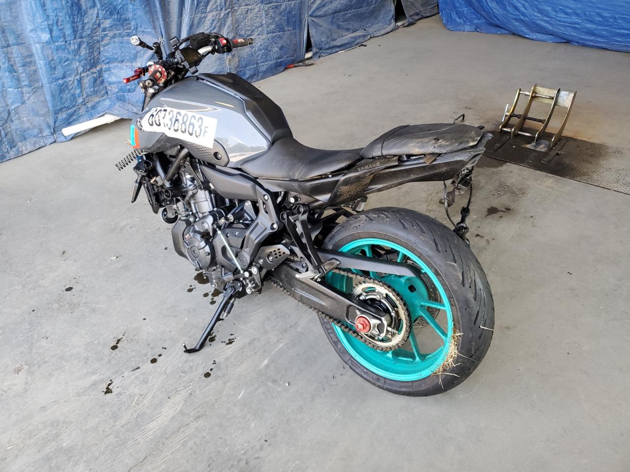 2022 Yamaha Mt07 VIN: JYARM32E1NA004853 Lot: 60736863