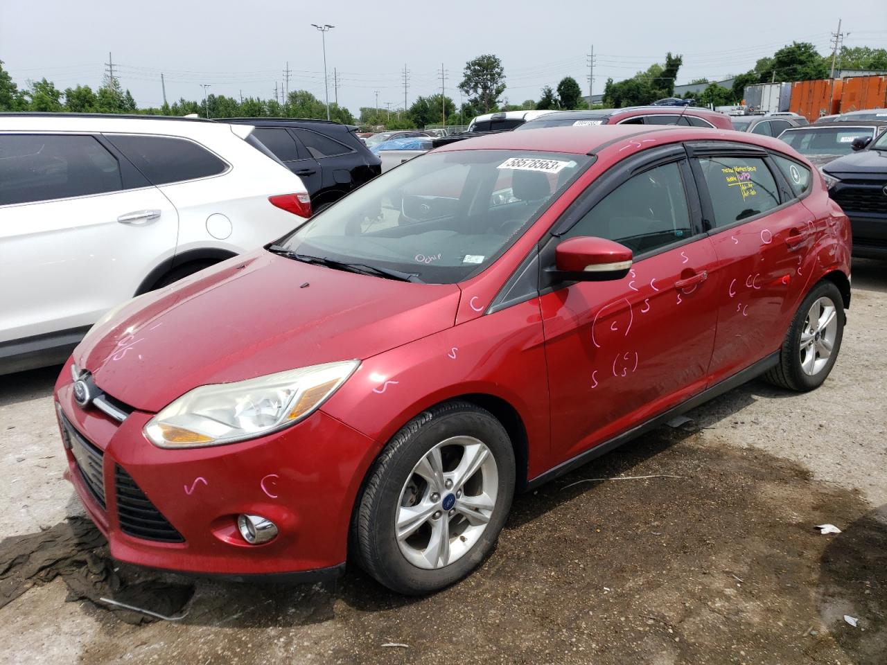 2012 Ford Focus Se VIN: 1FAHP3K24CL347077 Lot: 58578563