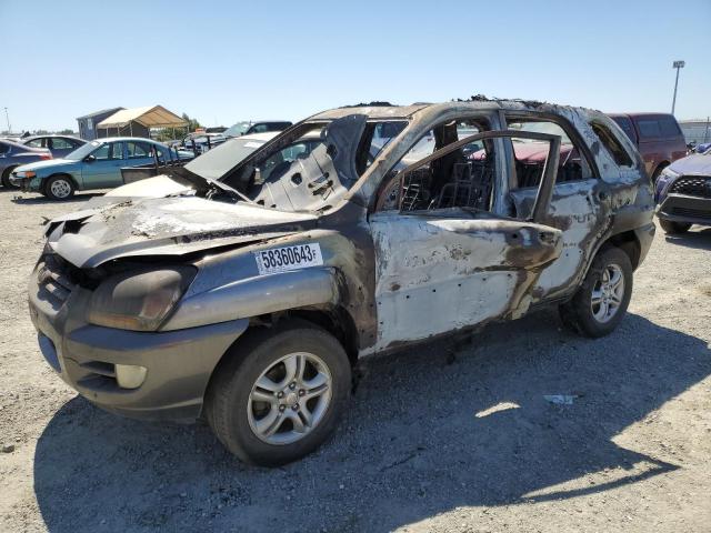 2007 Kia Sportage Ex за продажба в Antelope, CA - Burn