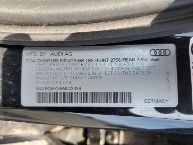 WAUFGAFC6FN043036 | 2015 Audi a6 premium plus