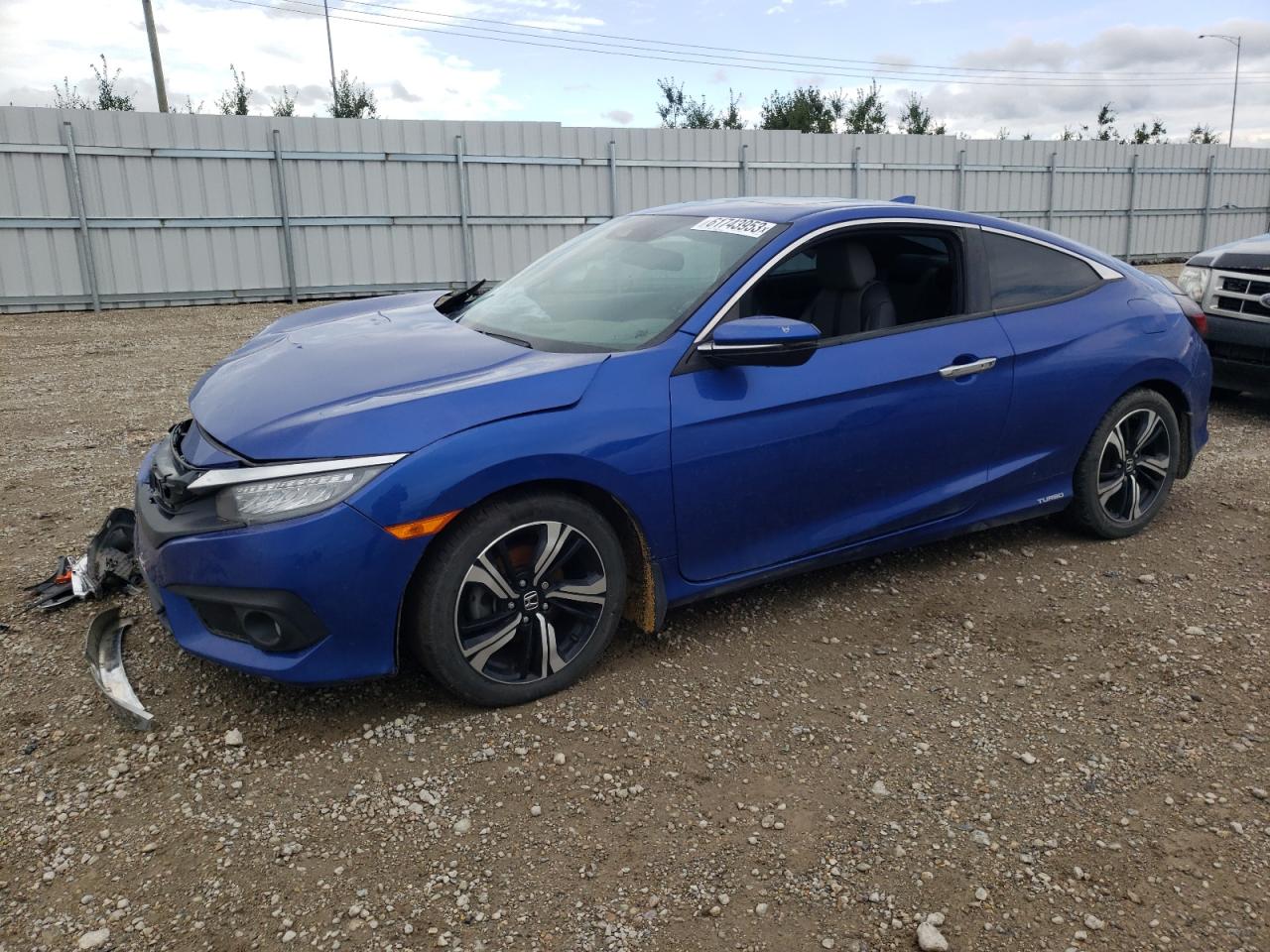 2018 Honda Civic Touring blue null gas 2HGFC3B94JH451638 photo #1