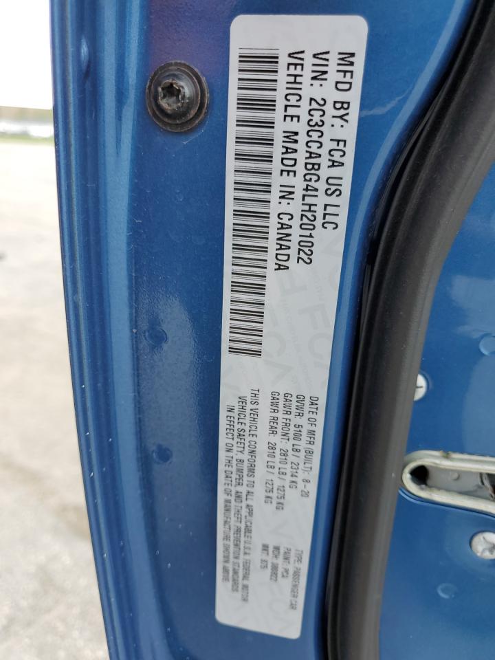 2020 Chrysler 300 S VIN: 2C3CCABG4LH201022 Lot: 59381473