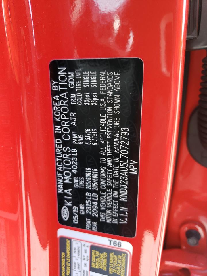 2020 Kia Soul Lx VIN: KNDJ23AU5L7072793 Lot: 60155283