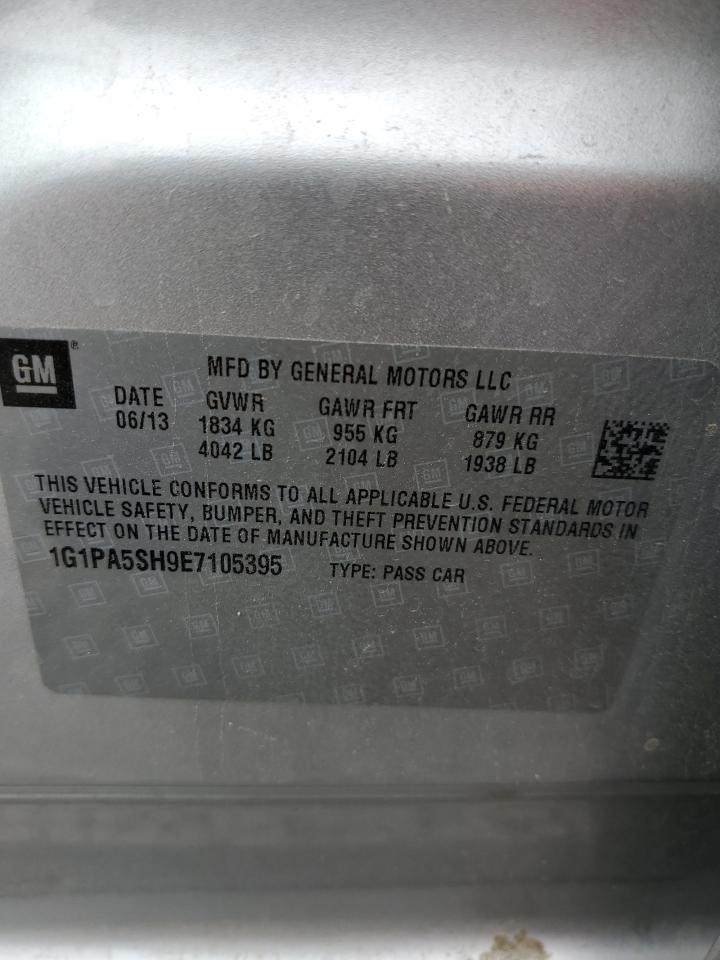 2014 Chevrolet Cruze Ls VIN: 1G1PA5SH9E7105395 Lot: 64331755