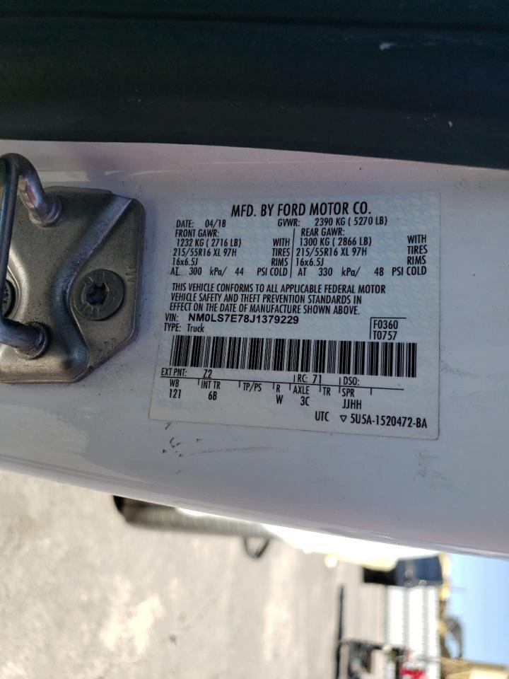 2018 Ford Transit Connect Xl VIN: NM0LS7E78J1379229 Lot: 57020013