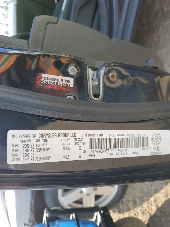 2010 Jeep Compass Sport VIN: 1J4NT4FB5AD660388 Lot: 63929274