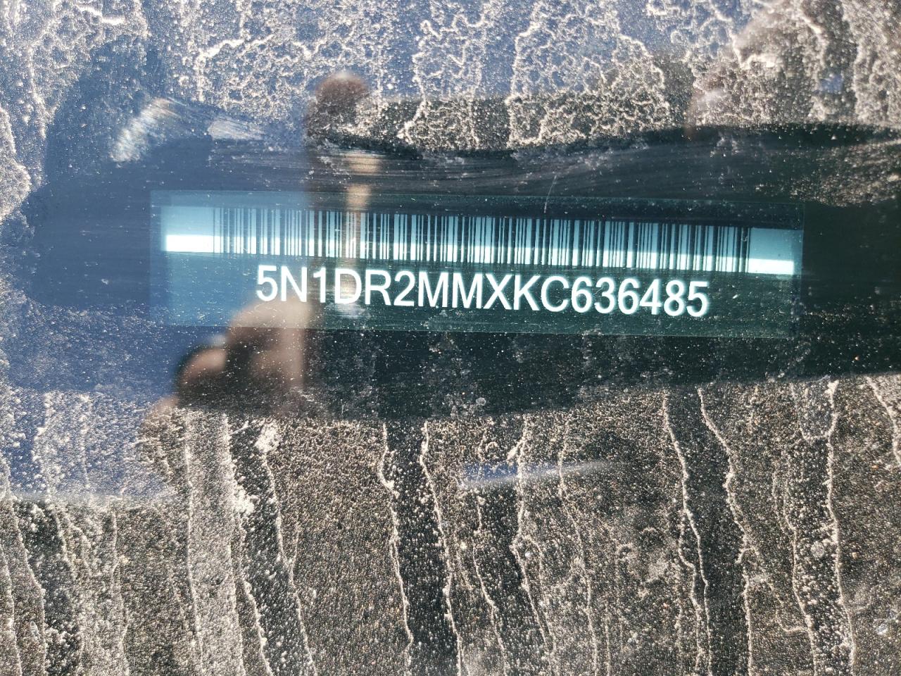 2019 Nissan Pathfinder S VIN: 5N1DR2MMXKC636485 Lot: 63501984