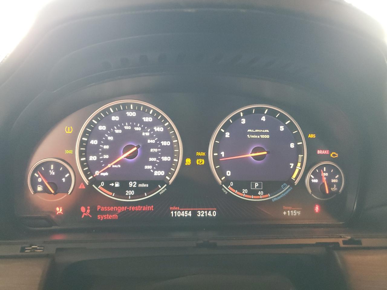 2012 BMW Alpina B7 VIN: WBAKC8C58CC449206 Lot: 63256874