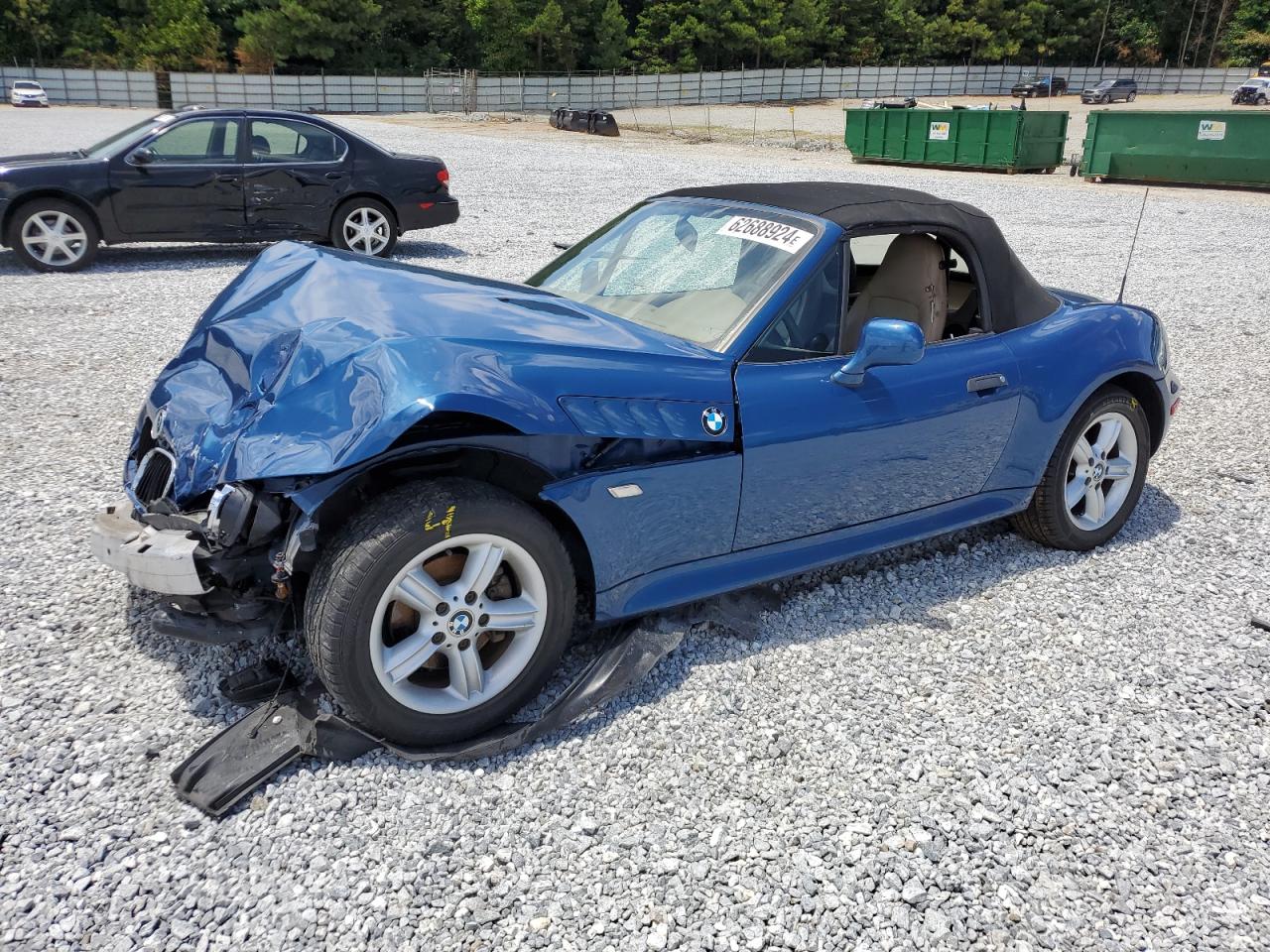 2000 BMW Z3 2.3 VIN: WBACH9349YLG18730 Lot: 62688924