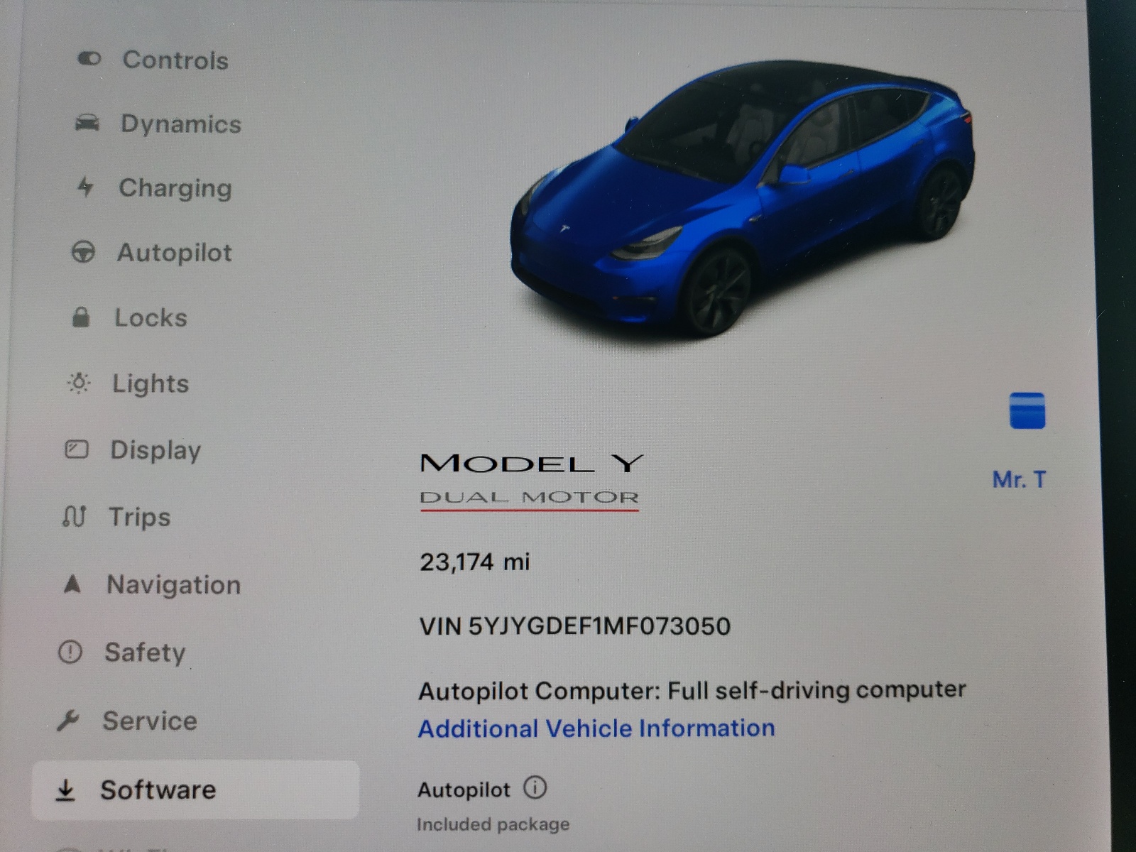 5YJYGDEF1MF073050 2021 Tesla Model Y