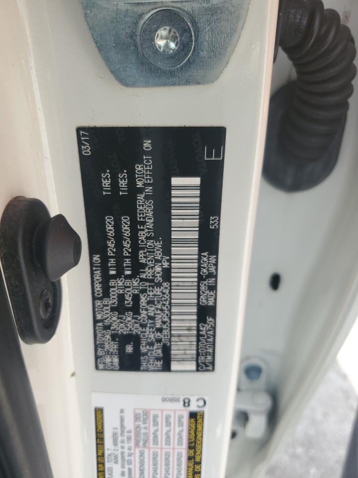 2017 Toyota 4Runner Sr5/Sr5 Premium VIN: JTEBU5JR5H5436408 Lot: 61835734