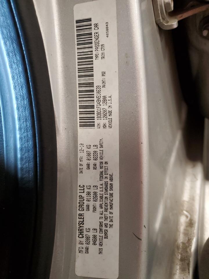 2011 Dodge Avenger Mainstreet VIN: 1B3BD1FG4BN510639 Lot: 63884124