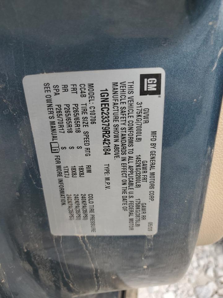 2009 Chevrolet Tahoe C1500 Lt VIN: 1GNEC23379R242184 Lot: 61597664