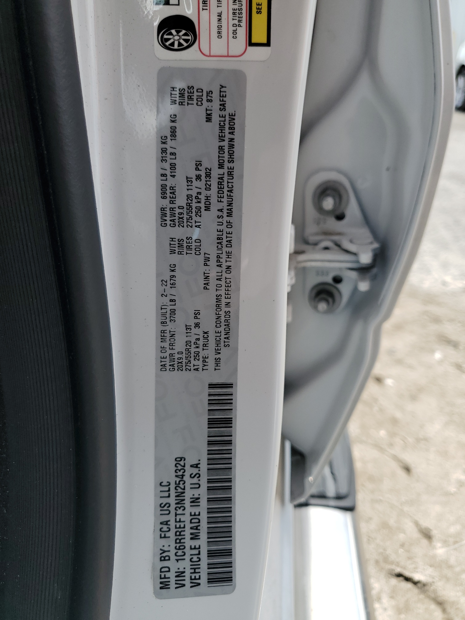 1C6RREFT3NN254329 2022 Ram 1500 Big Horn/Lone Star