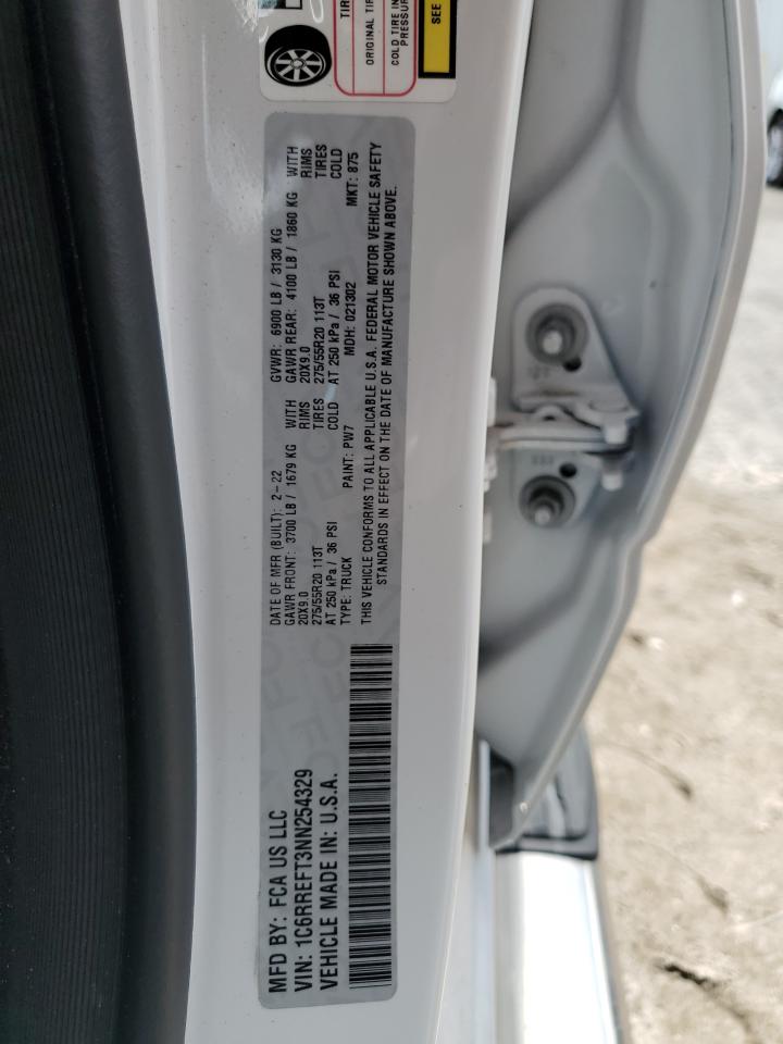 2022 Ram 1500 Big Horn/Lone Star VIN: 1C6RREFT3NN254329 Lot: 63968364