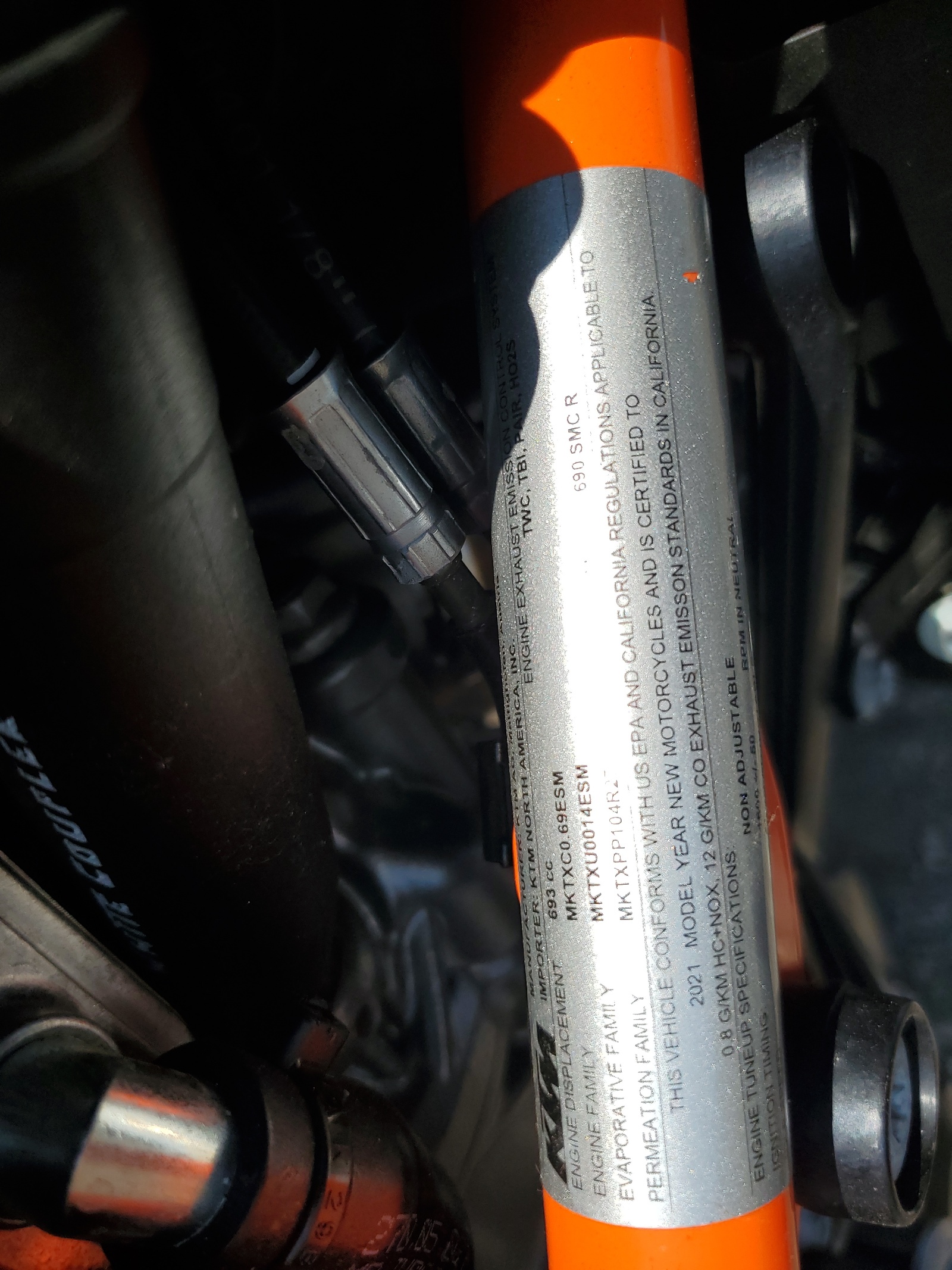 VBKLSV401MM709807 2021 Ktm 690 Smc R