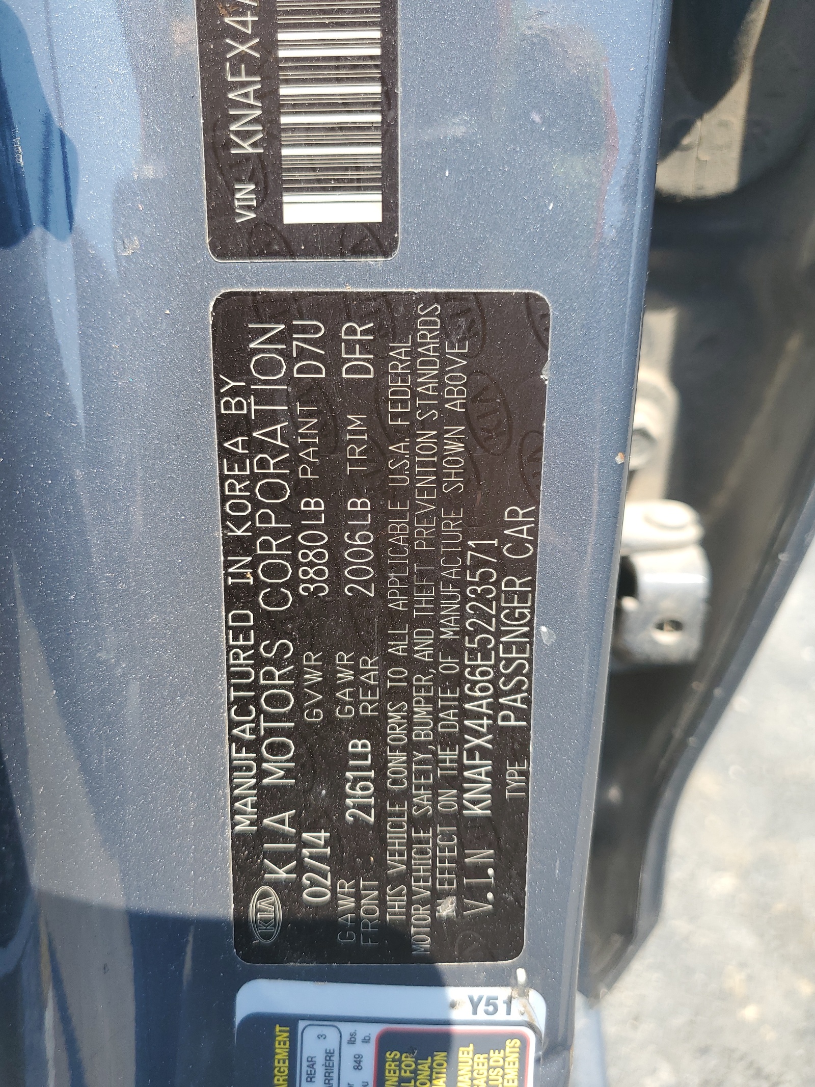 KNAFX4A66E5223571 2014 Kia Forte Lx