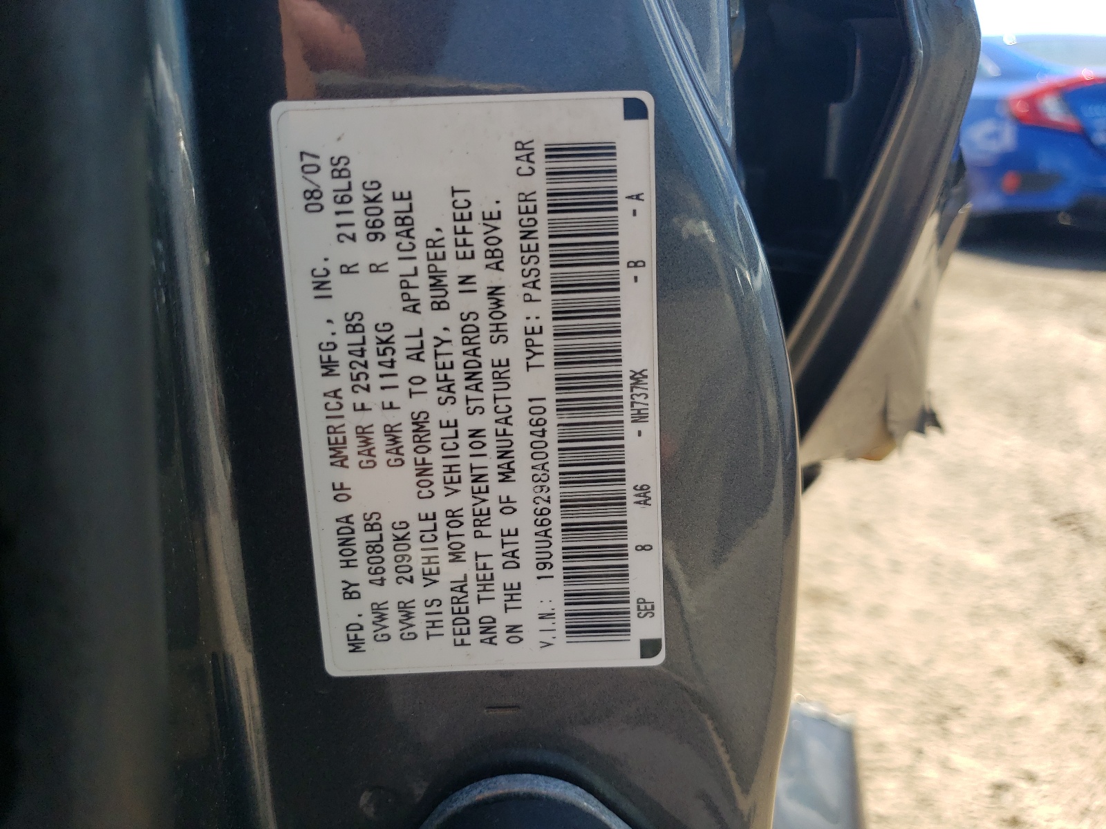 19UUA66298A004601 2008 Acura Tl