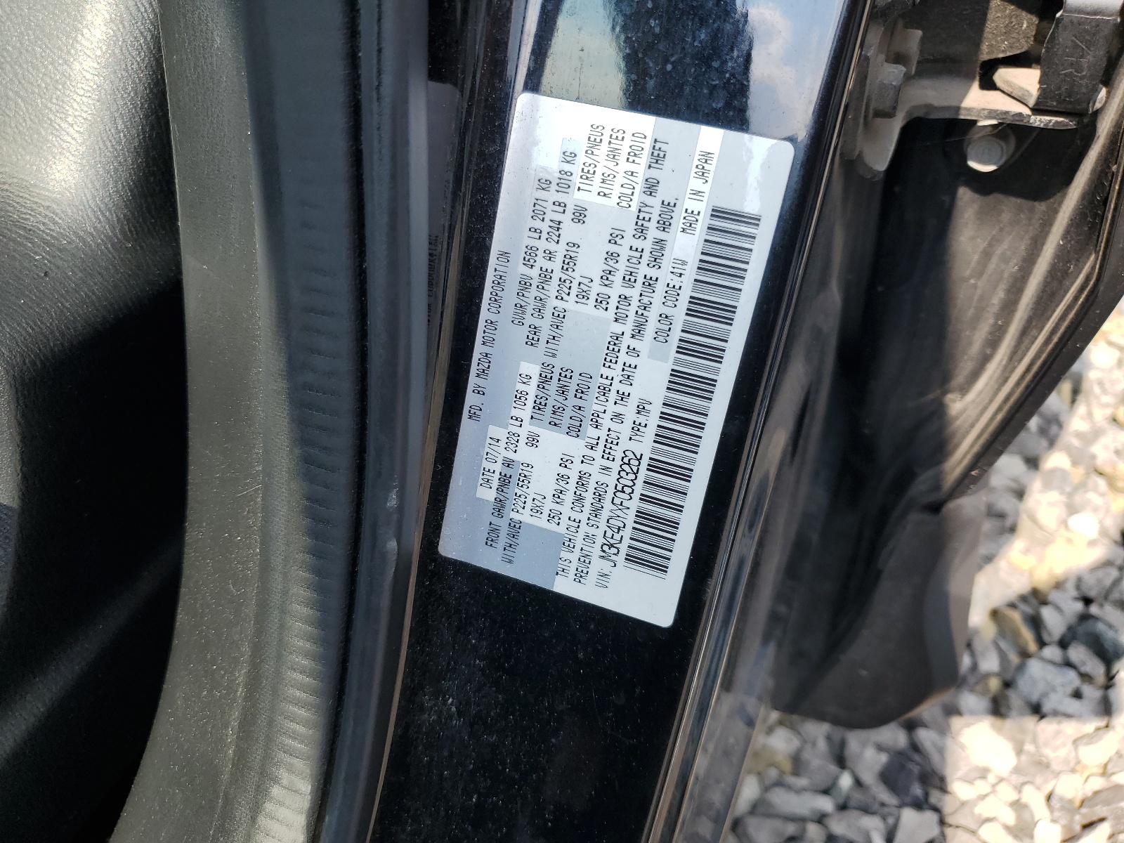 JM3KE4DYXF0503262 2015 Mazda Cx-5 Gt