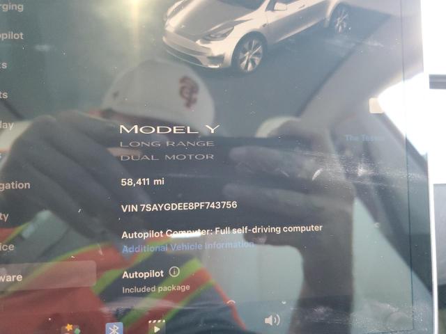 7SAYGDEE8PF743756 Tesla Model Y  9