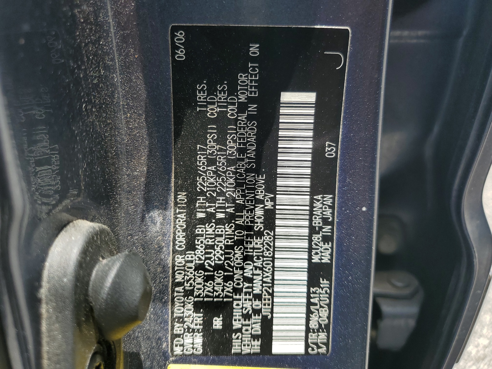 JTEEP21AX60182282 2006 Toyota Highlander Limited