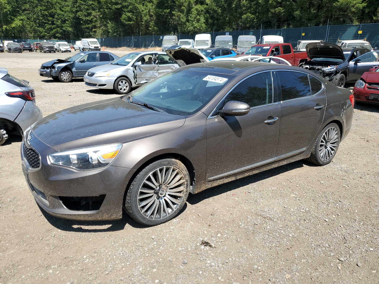 2014 Kia Cadenza Premium vin: KNALN4D72E5124498