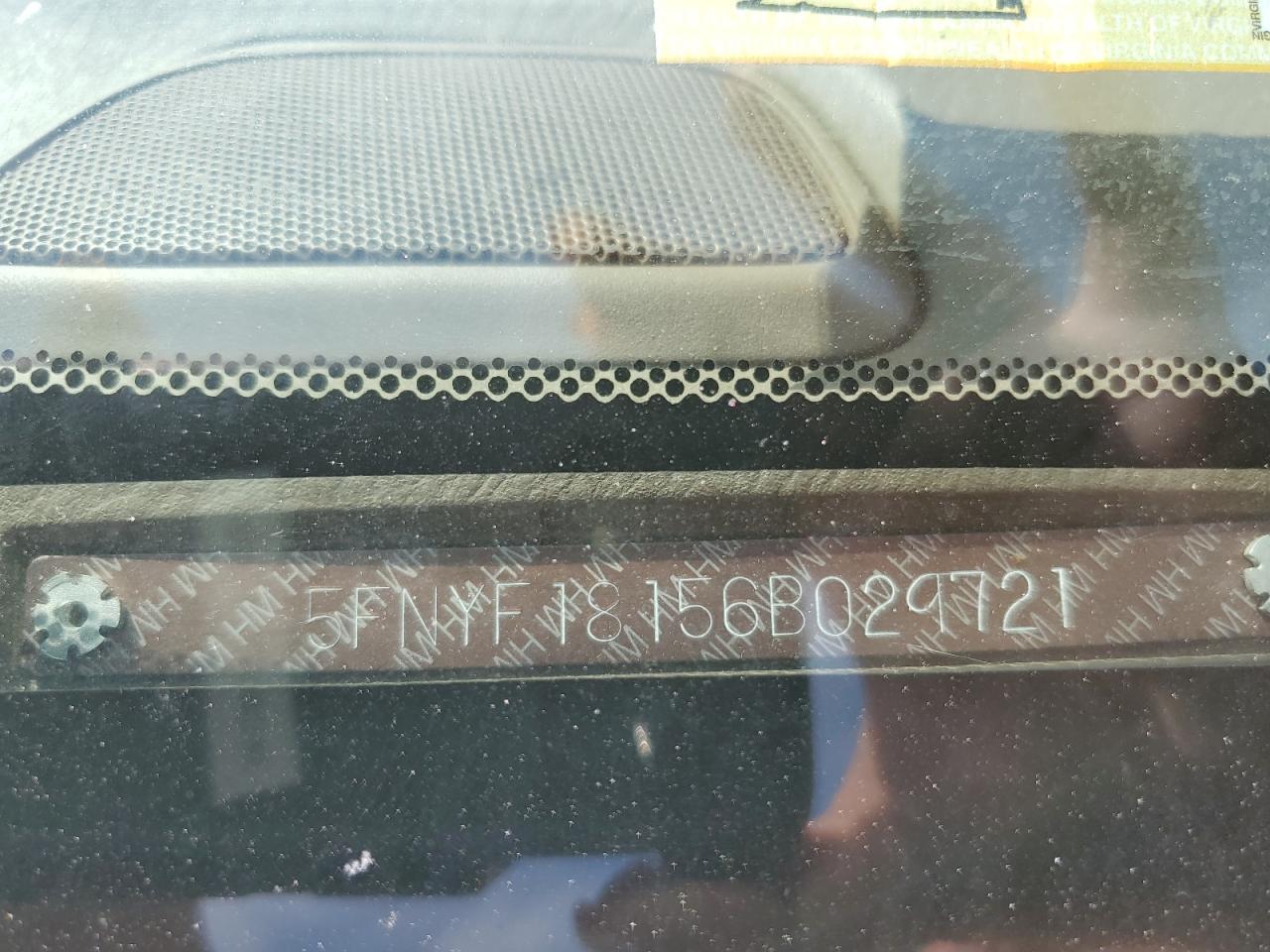 2006 Honda Pilot Lx VIN: 5FNYF18156B029721 Lot: 64431654