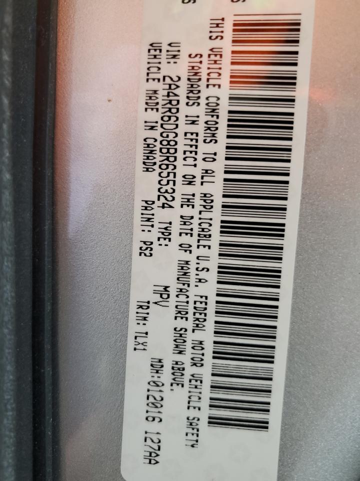 2011 Chrysler Town & Country Limited VIN: 2A4RR6DG8BR655324 Lot: 64818804