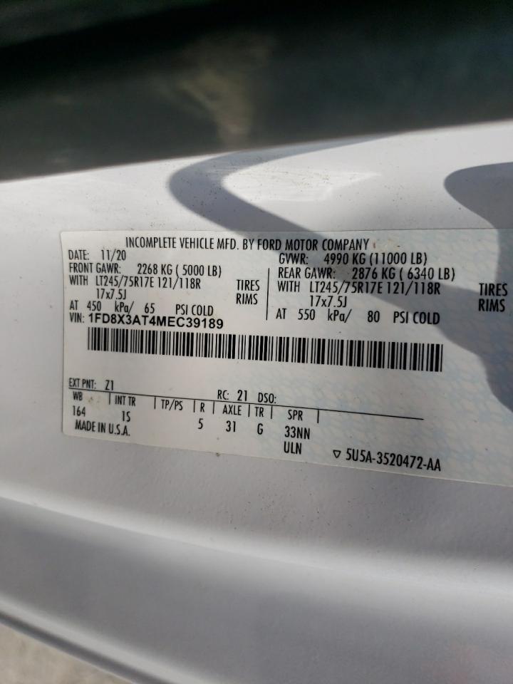 2021 Ford F350 Super Duty VIN: 1FD8X3AT4MEC39189 Lot: 64592994
