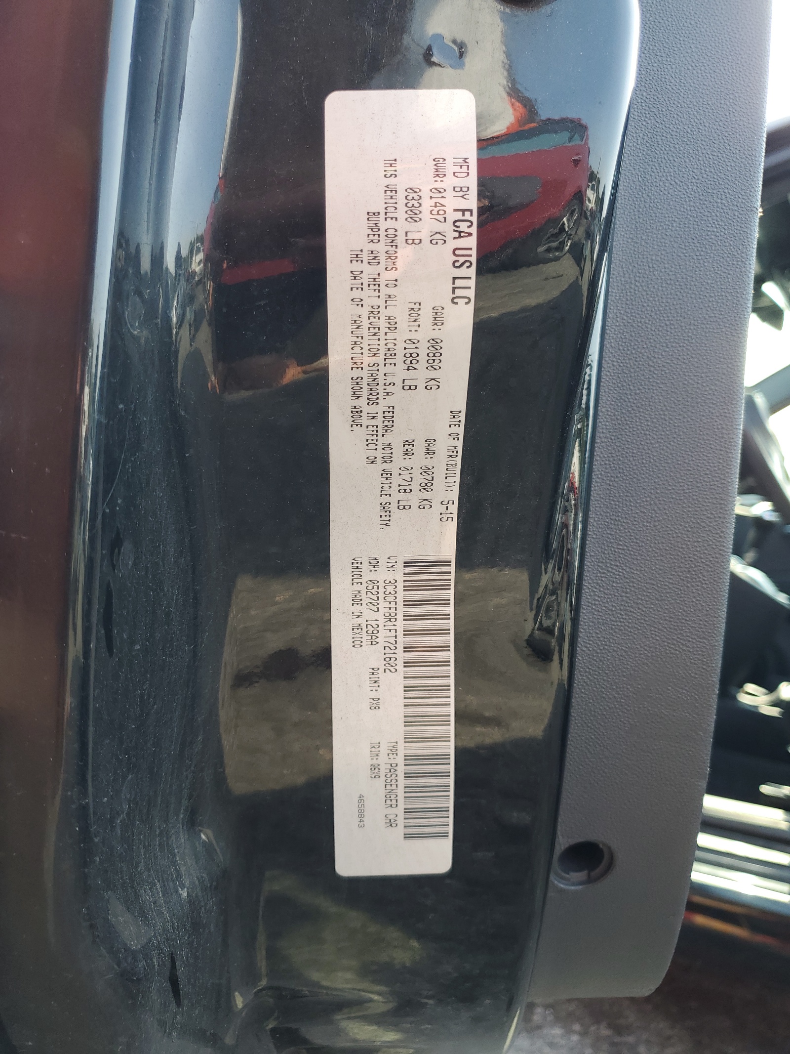 3C3CFFBR1FT721602 2015 Fiat 500 Sport