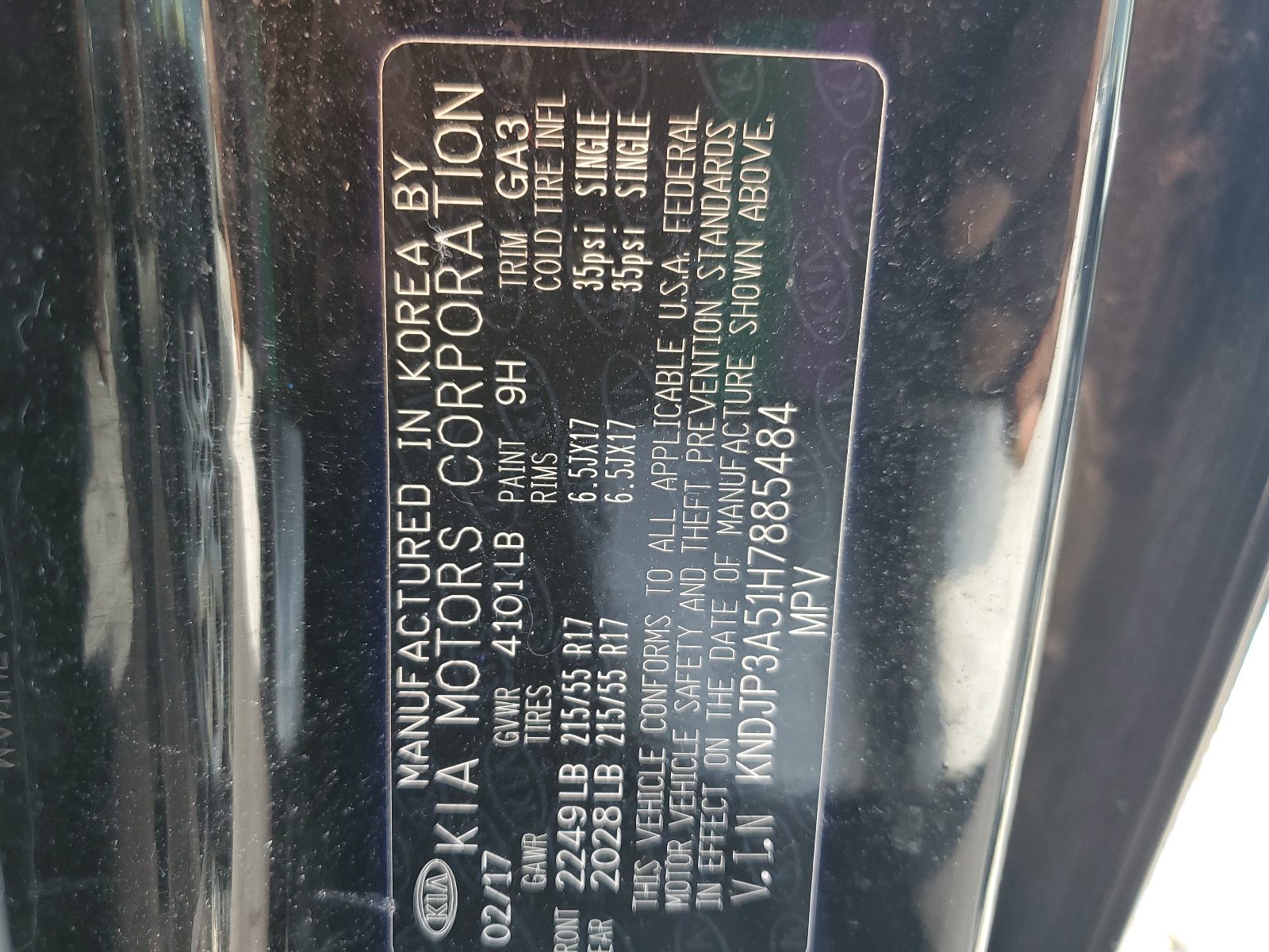 KNDJP3A51H7885484 2017 Kia Soul +