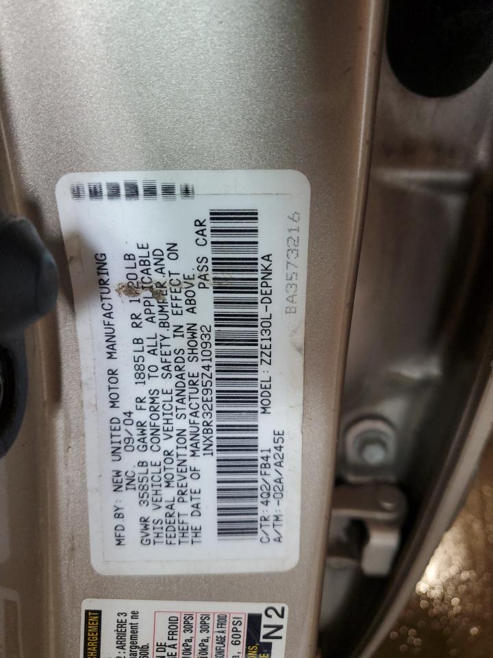 2005 Toyota Corolla Ce VIN: 1NXBR32E95Z410932 Lot: 61630144