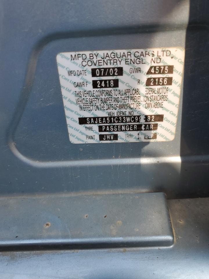 2003 Jaguar X-Type 3.0 VIN: SAJEA51C33WC99482 Lot: 61743364