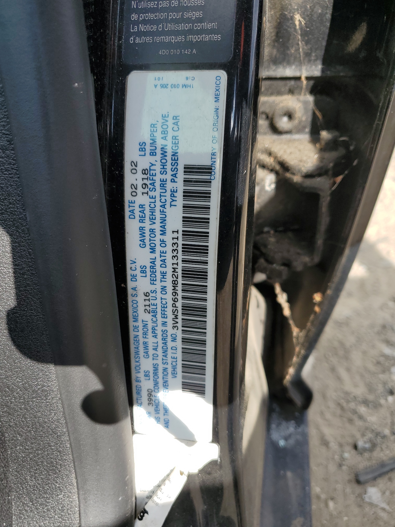 3VWSP69M82M133311 2002 Volkswagen Jetta Gls Tdi