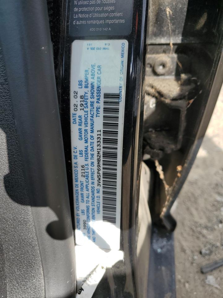 2002 Volkswagen Jetta Gls Tdi VIN: 3VWSP69M82M133311 Lot: 62987274