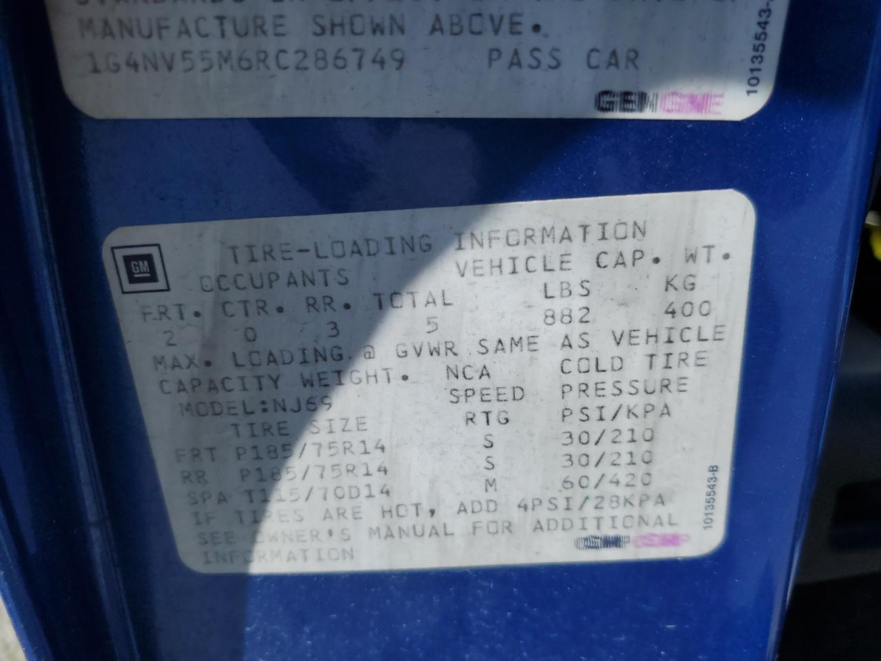 1994 Buick Skylark Custom VIN: 1G4NV55M6RC286749 Lot: 65577524