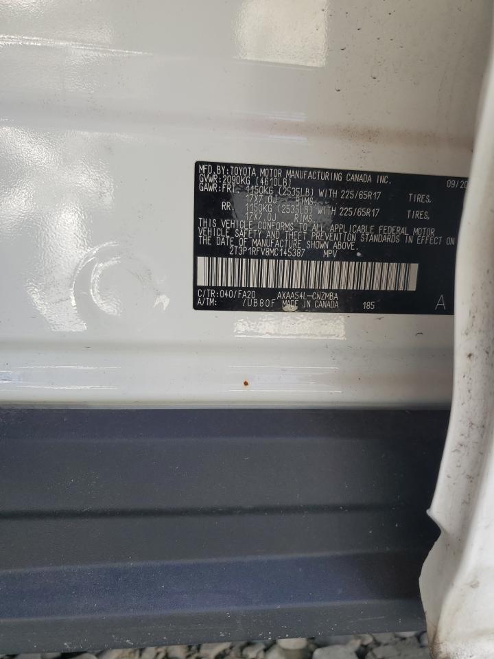 2021 Toyota Rav4 Xle VIN: 2T3P1RFV8MC145387 Lot: 62801174